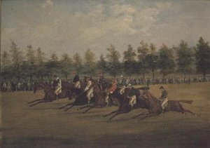 St.Legerのスタート 作： Henry Thomas Alken