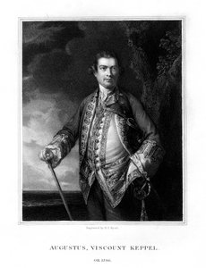 オーガスタスケッペル、第1子爵ケッペル、イギリス海軍大将、1833年。 作： Henry Thomas Ryall