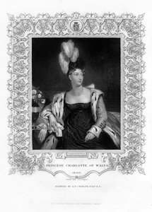 19世紀のウェールズのシャーロットオーガスタ王女。 作： Henry Thomas Ryall