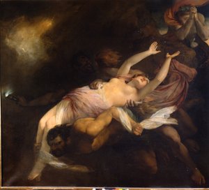 オルフェで誘拐されたエウリディケ ヘンリー・トムソン（1773 - 1843） 油彩画