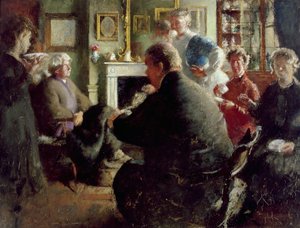 自宅で去る、109チェインウォーク（クリスマスイブ）c.1929-30 作： Henry Tonks