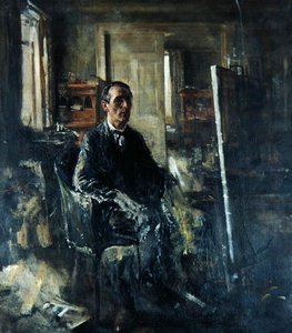 ウォルター・ウエストレイ・ラッセル（油彩・キャンバス） 作： Henry Tonks
