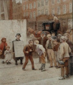 A Disagreement（水彩・紙） 作： Henry Towneley Green