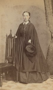 キャリー・N・レイシーの任意の肖像画、1865年。