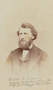 ウォルター・W・ジョンソン、1868年のカルト・ド・ビジットの肖像画。 作： Henry Ulke