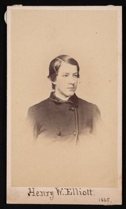 ヘンリー・ウッド・エリオットの肖像 1846-1930, 1865. 作： Henry Ulke