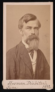 Herman Henry Diebitsch 1818-1883、1871 の肖像。 作： Henry Ulke