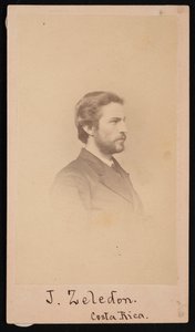 Jose Castulo Zeledon 1846-1923、1868年の肖像。 作： Henry Ulke