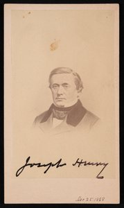 ジョセフ ヘンリー 1797 ～ 1878 年の肖像、1868 年。