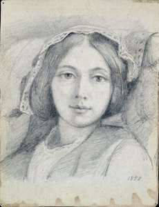 メアリー・エレン・メレディス、1858年 作： Henry Wallis