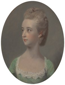 ネトルソープ嬢と思われる若い女性の肖像 作： Henry Walton