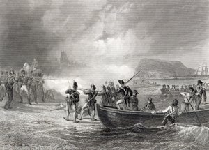 1796年にフランス艦隊がコークのバントリー湾に上陸しようとした 作： Henry Warren