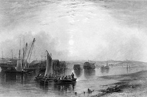 E.フィンデン、1842によって刻まれたケンデンのチャタム、フィンデンの「ポートとハーバー」で公開 作： Henry Warren