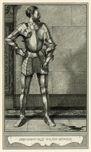 ジョン・ウェブスターの「白い悪魔」。ブラキアーノ、ビーバーを呼ぶ（リトグラフ 作： Henry Weston Keen