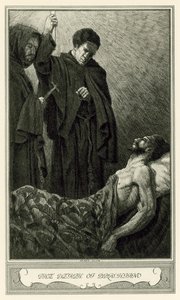 ジョン・ウェブスターの「白い悪魔」。ブラキアーノの死(リトグラフ) 作： Henry Weston Keen