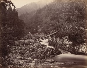 鉱夫橋、ウェールズ、1858年頃。1858年（写真）