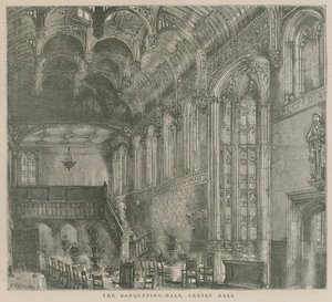 バンケットホール、クロスビーホール、ロンドン 作： Henry William Brewer