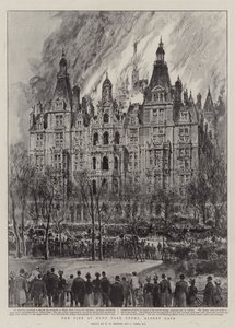 ハイドパークコート、アルバートゲートの火 作： Henry William Brewer