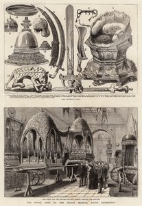 サウスケンジントンのインディアン博物館への王室訪問 作： Henry William Brewer