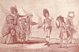キャンプへの訪問、c1800-1810、1909 作： Henry William Bunbury