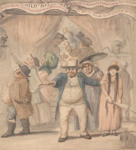 Entrada para a tenda de exibição de Pidcock em uma feira 作： Henry William Bunbury
