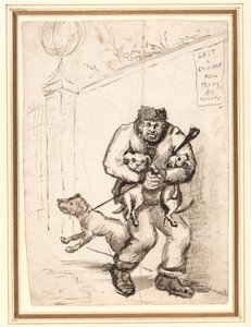 チャイニーズ ブルの子犬を失った場合 £ 10 の報酬 作： Henry William Bunbury