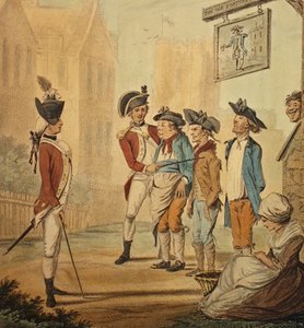 「リクルート」、1780年発行 作： Henry William Bunbury