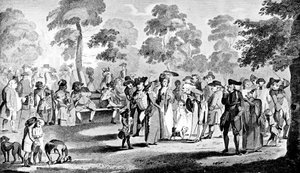 セントジェームズパーク、1783年。 作： Henry William Bunbury