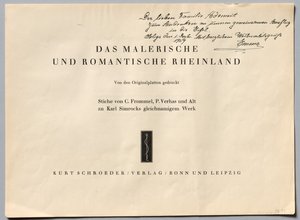 絵のようにロマンチックなラインランド、1928年。 作： Henry Winkles