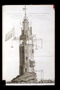 ヘンリーロバーツによって彫刻されたエディストーン灯台（fl.1762）、1762 作： Henry Winstanley