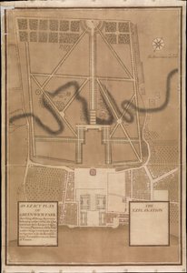グリニッジ公園の正確な平面図、1700年頃（キャンバス地） 作： Henry Wise