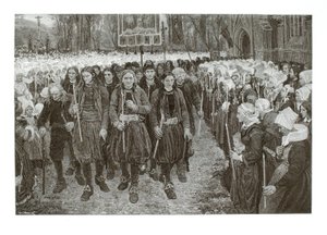 ブルターニュの宗教行列 作： ヘンリー・ウルフ