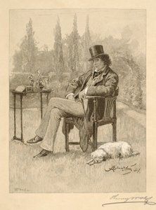 ホームでのヘンリー・アーヴィング 作： Henry Wolf