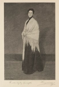 ショールの女性。 作： Henry Wolf