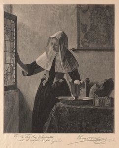 窓際の若い女性、1907年。 作： Henry Wolf