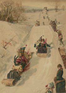 トボガン、L。プランアンドカンパニー、1886年（アクアチント） 作： Henry after Sandham