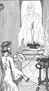 Spiritismi: henkien herättäminen Henry de Malvostin piirros Jules Bois