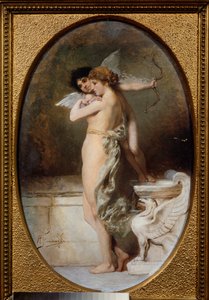 美と愛。 Henryk Siemiradzki (1843-1902) の絵画、キャンバスに油彩