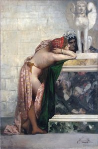 1870年代のスフィンクス像の2人の人物