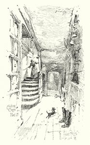Cheshire Cheese, Fleet Street, London (litho) 作： Herbert (after) Railton
