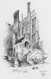 エントランスポーチ（彫刻 作： Herbert (after) Railton