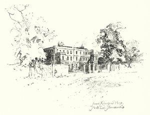 Samuel Richardsons House, North End, Hammersmith (litho) 作： Herbert (after) Railton