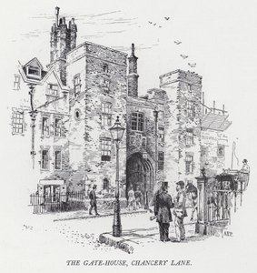 The Gate-House, Chancery Lane (Englanding) 作： Herbert (after) Railton