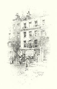 Toms Coffee House, Russell Street, London (litho) 作： Herbert (after) Railton