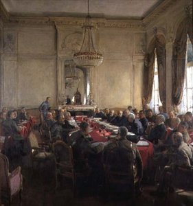 Interallied-ylemmän neuvoston kokous Trianonin palatsissa, Versailles heinäkuussa 1918 作： Herbert Arnould Olivier