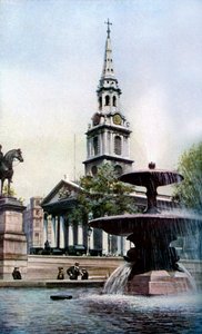 セントマーティンインザフィールズ教会、トラファルガースクエア、ロンドン、c1930年代。 作： Herbert Felton