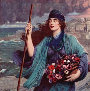 ポンペイの盲目の少女ニディア 作： Herbert Gustave after Schmalz
