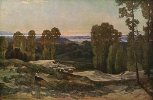 砂丘、パドカレー、フランス、1908年、c1930の間の放牧。 作： Herbert Hughes Stanton