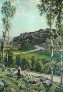 プロヴァンスの道、1904 作： Herbert Hughes Stanton