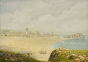 テンビー、ザ・ビーチ（油彩・キャンバス） 作： 